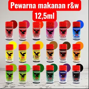 pewarna makanan dan minuman r&w 12,5ml isi 12 botol bahan baking
