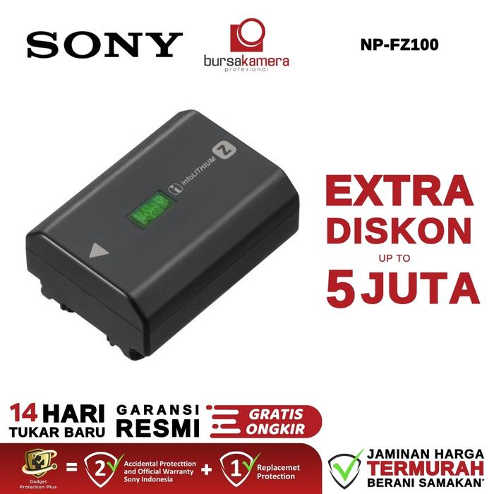 Gambar Sony NP-FZ100 Rechargeable Lithium-Ion Battery (2280mAh) dari Bursa Kamera Profesional Kota Administrasi Jakarta Pusat Tokopedia