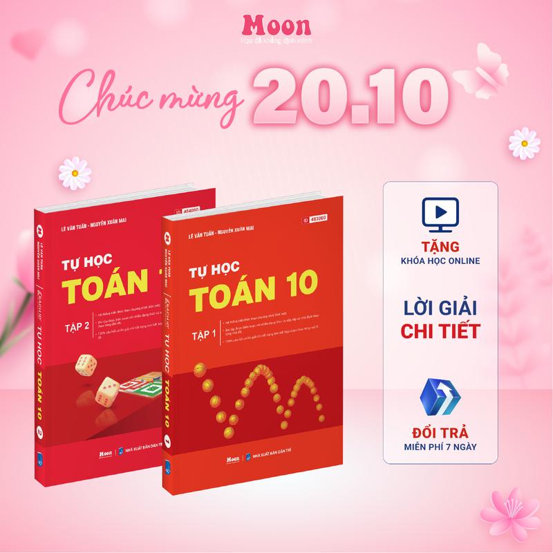 Combo Sách id tự học Toán lớp 10 Moonbook