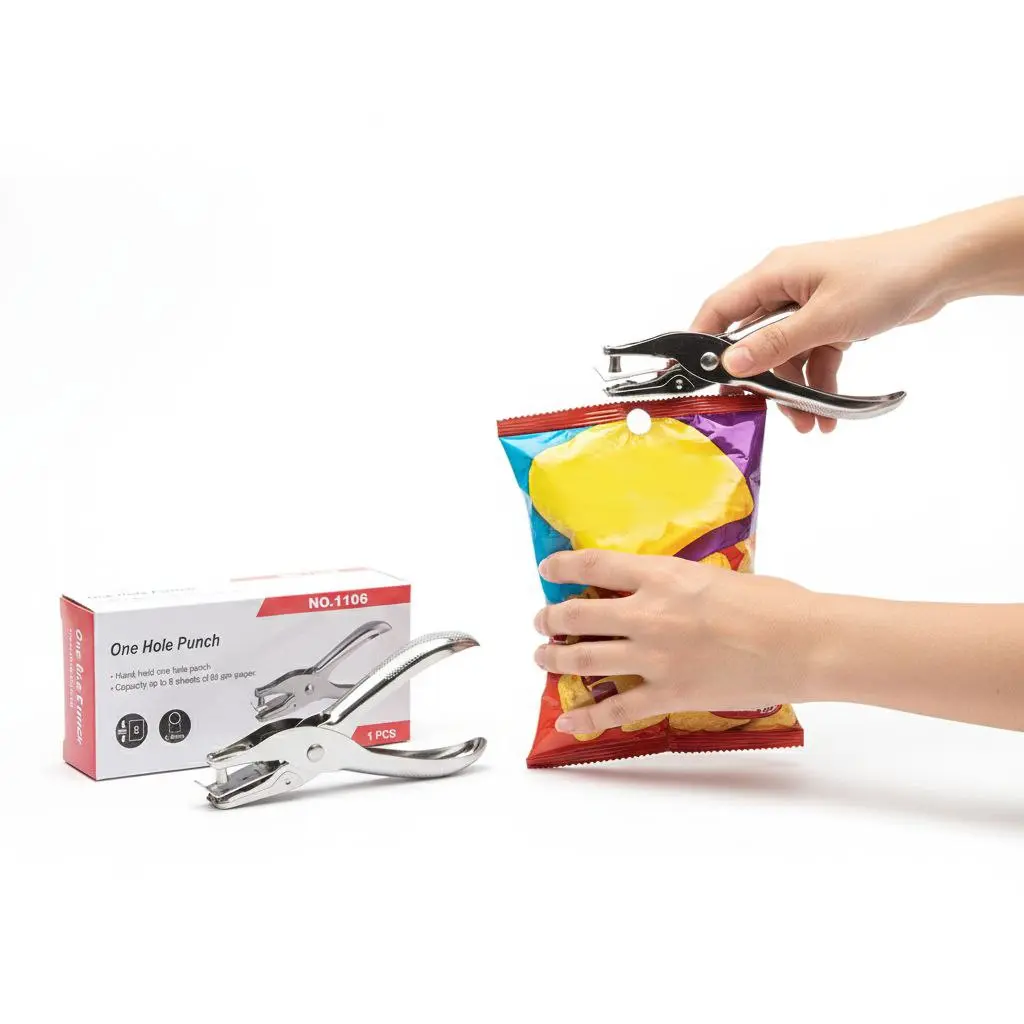 Pembolong Ciki Gantung untuk Kegunaan Harian one hole punch