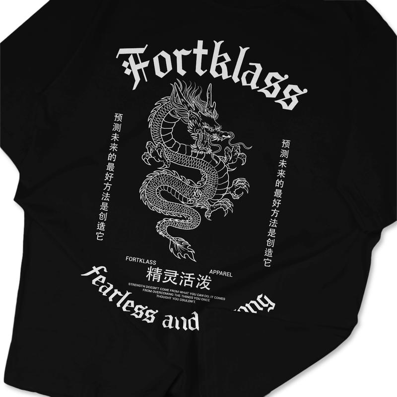 FortKlass Kaos FEARLESS Regular Fit Kaos Sablon 24S 30S Kaos Pria Lengan Pendek Atasan Tshirt Distro 3