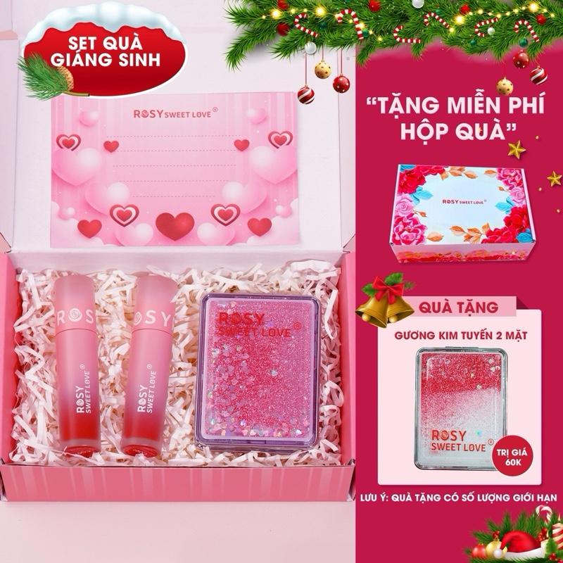   SÉT QUÀ 14 02  Combo 2 SON KEM LÌ CHOCO Rosy Sweet Love Choco Soft Lip Tint 4,8g mềm mịn môi bền màu lâu trôi trang điểm môi cosmetic Nữ mỹ phẩm Women Son môi Lip Tint 
