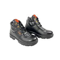 Gambar GARAVIL sepatu safety proyek ujung besi pria dan wanita semi boots tali kerja proyek lapangan - hitam kulit 101, 36 dari Garavilstore Kab. Tangerang 3 Tokopedia