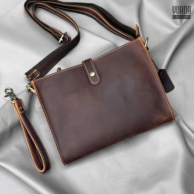  Túi Chéo - Clutch Da Sáp Phong Cách Cho Nam  DB308 