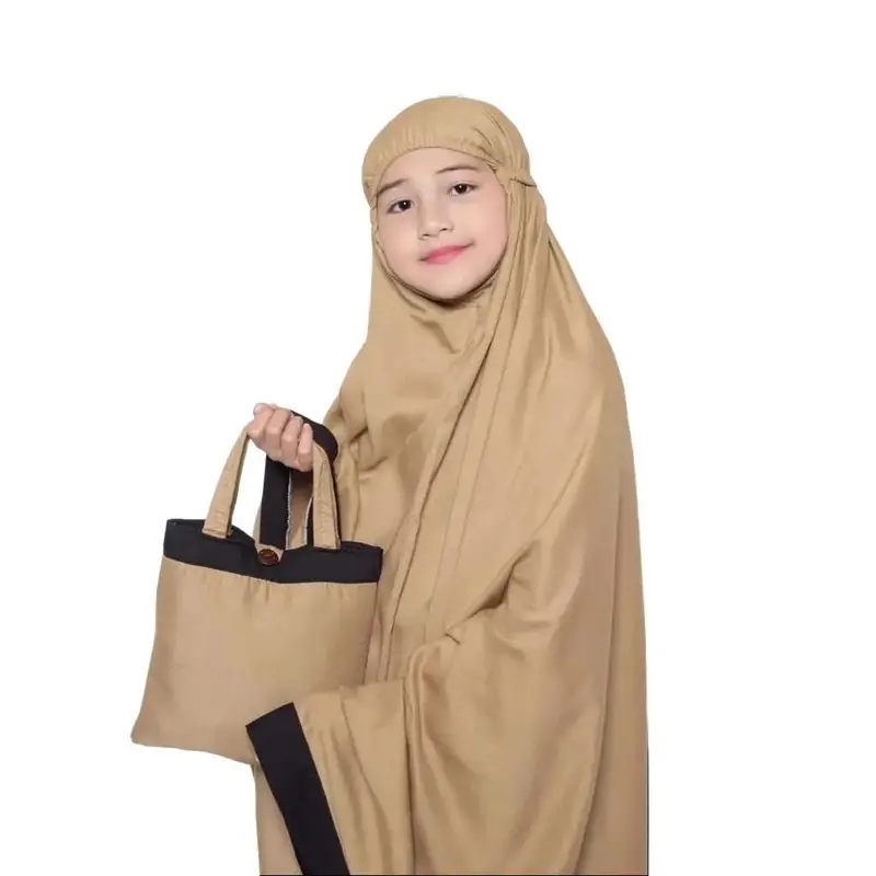 Mukena Anak Tanggung Kombinasi Twotone Salwa Untuk Kisaran 5th - 13th, Mukenah Cantik Bahan Hyget Terbaru 2025 Remaja Muslim 2