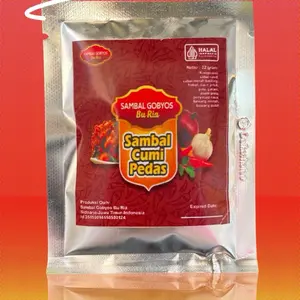 Kemasan sachet sambal gobyos bu ria 22gr