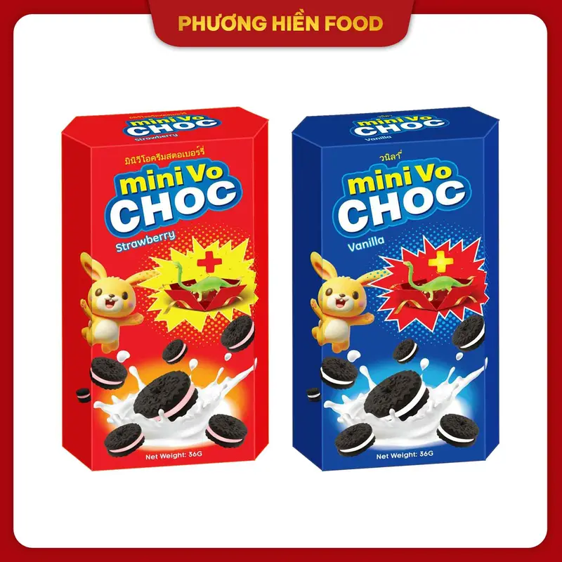 COMBO 3 hộp Bánh quy VO mini vị sô cô la hiệu Vfoods 36g - TikTok Shop ...