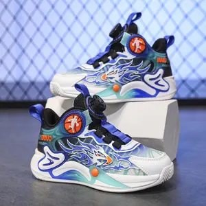 (COD) Sepatu Sneakers Anak Sepatu Kets Ankle Anak Sepatu Olahraga Anak Laki Laki Ringan Breathable 6-15 Tahun