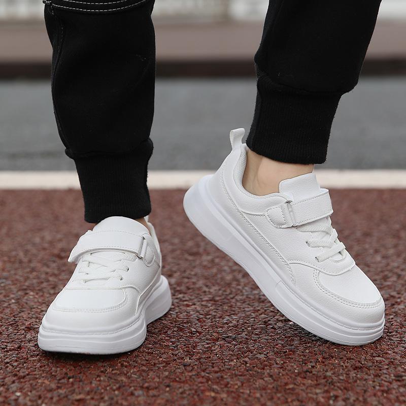 Product Introduction of Children Sneakers Boys Sports Shoes Breathable Lightweight Casual Daily School Kids Shoes Running Walking Sneakers All White 24