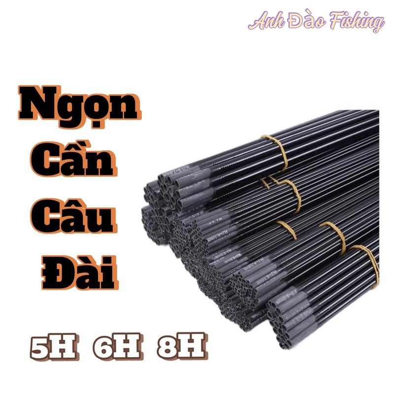  Ngọn cần câu tay 5H 6H 8H carbon xoắn Đọt cần câu đài 