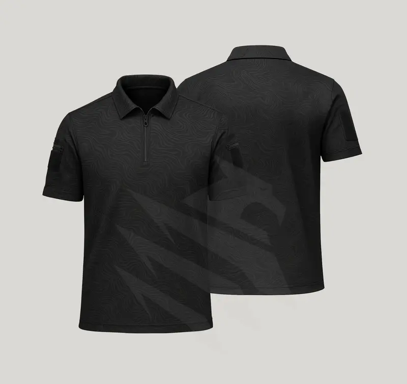 Kaos Wangki Zipper – Ghost Ops Series | bahan drifit embos bisa custom logo dan tulisan 4