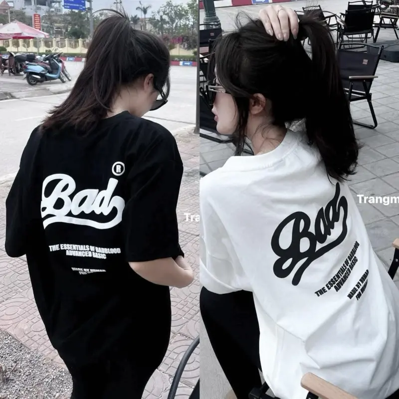 [NEW COLECTION 2025 THIENAN CLOSET] Áo Thun In chữ Bad Chất Cotton 2 Chiều