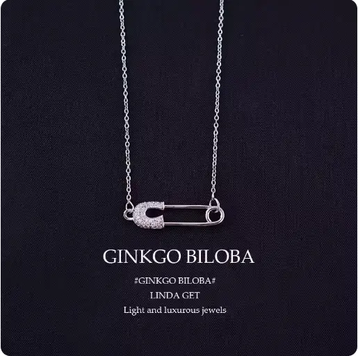 Men's and women's safety pins accessory necklaces pendants jewelry anniversaries birthdays daily metal coatings