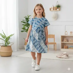 Nivana Batik Dress Anak Perempuan Batik Dress