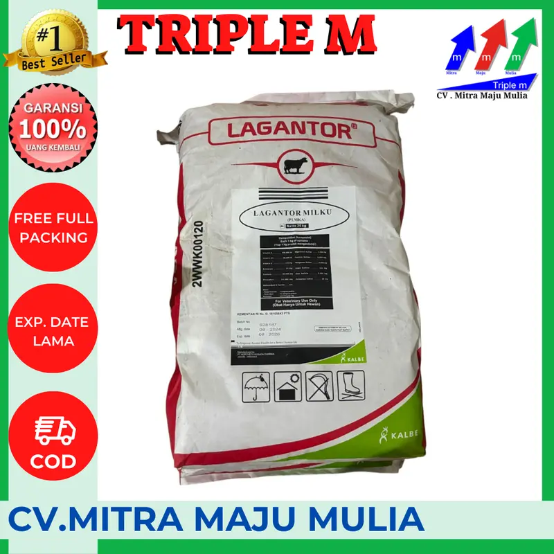 LAGANTOR MILKU 1 Kg - Premix Sapi Kambing Perah 1