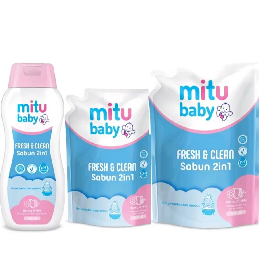 Mitu Baby Liquid Soap 2in1 Sabun Mandi