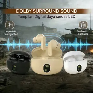 TechNest Wireless TWS Earphone Bluetooth 6.0 High Quality Sound 10M Reception Distance 4-5H Listening Time Fast Charging Headset With Charging Case USB Data Cable Instruction Manual Mobile Game Glove