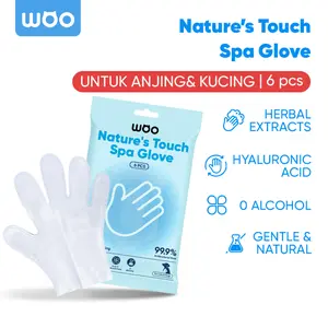 Woo Spa Gloves Pet Care Wet Gloves Sarung Tangan Mandi Cat Dog