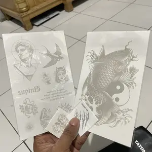 TATOMANIAFLAGSHIP-Stiker Tato Temporer Semi Permanen Anti Air Seri Old School