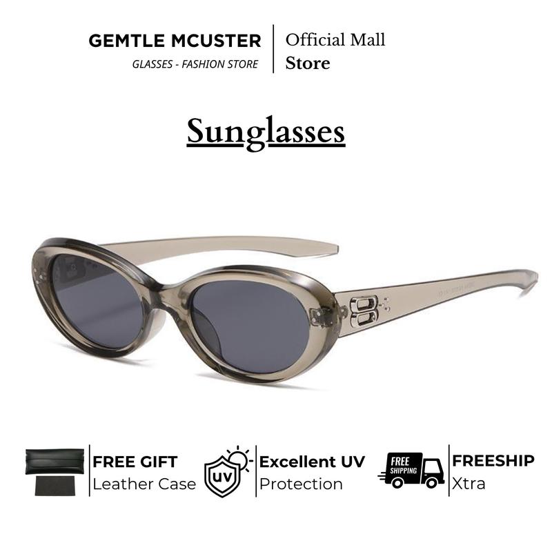 Kính râm mắt mèo, chống nắng, gọng Nhỏ Hình Bầu Dục dành cho nam và nữ, cao cấp, bảo vệ tia cực tím 400, chống tia cực tím, Hàng mới về, 2148