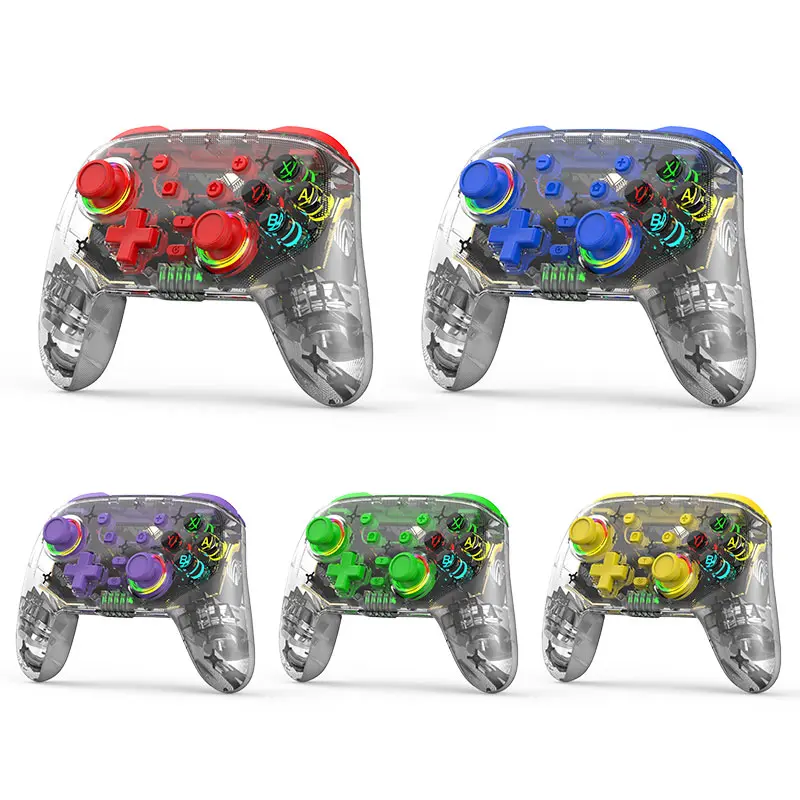 Bộ điều khiển chuyển đổi không dây cho Nintendo Switch, PS4, PC, IOS, Android, bộ điều khiển Switch Pro với đèn RGB, nút quay lại có thể lập trình, động cơ rung kép Wake-up Turbo, cảm biến chuyển động con quay hồi chuyển 6 trục Phụ Kiện Chơi Điện Tử 0