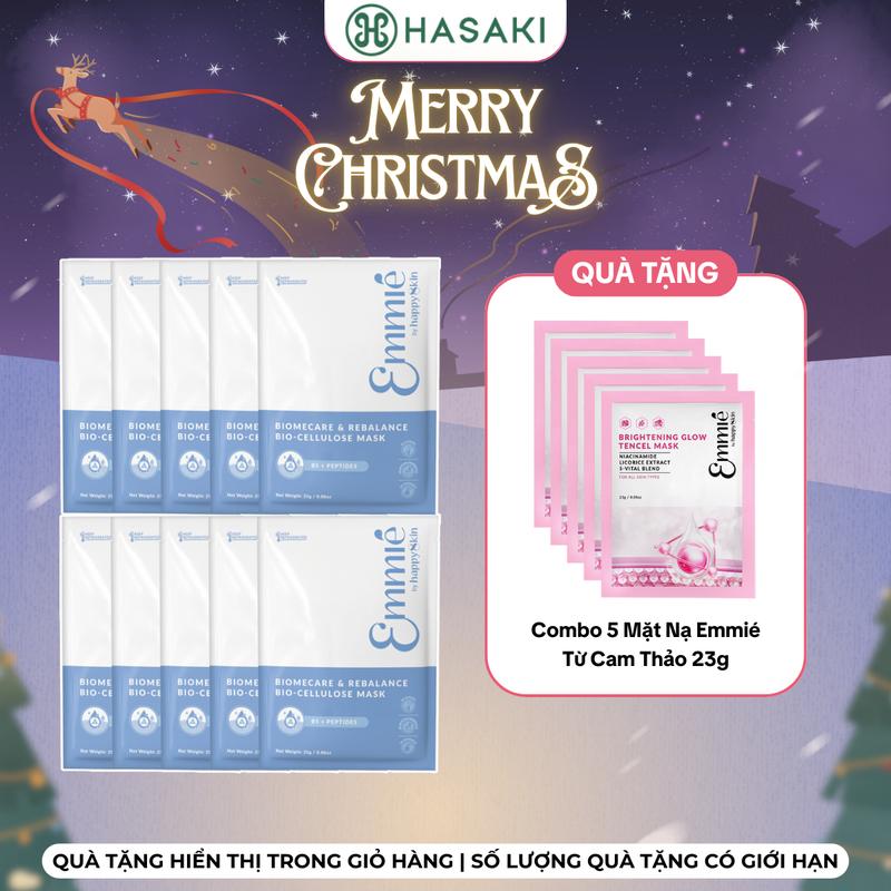 MUA 1 TẶNG 5 Combo 10 Mặt Nạ Sinh Học Emmié Phục Hồi Dịu Da 25g | HASAKI BEAUTY