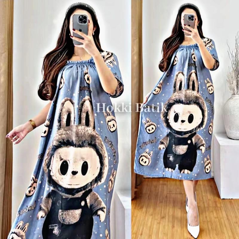 Product Introduction of DASTER FUJI KARET DADA JUMBO BUSUI MURAH MOTIF { LABUBU } Bumil Batik Nyaman Rayon Menyusui 22