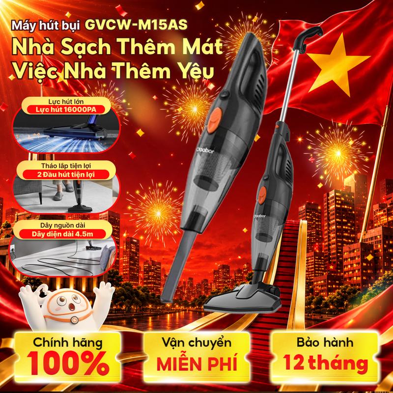 Máy hút bụi cầm tay Gaabor GVCW-M15AS lực hút mạnh 16000Pa công suất 650W tự…