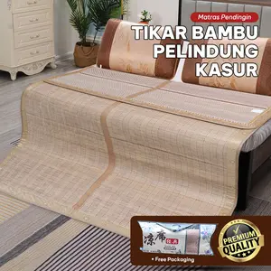 Tikar Lipat Bambu Dapat Dilipat Cocok Untuk Seluruh Acara & Untuk Di Kasur (ADA 3 UKURAN) | X2A1/X2B1/X2C1