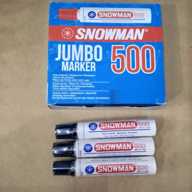 spidol snowman jumbo marker 500