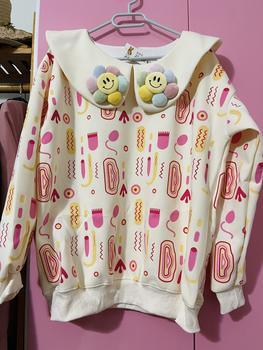 Product Review of Áo nỉ cổ polo bông hoa nổi cao cấp độc lạ nàng thơ Chang Ơiii- áo Tết 2024 cho nữ, áo didika Women Hoodie from C** y** 3
