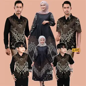 Baju Batik Couple Keluarga Pasangan Ayah Ibu Dan anak Bahan Katun