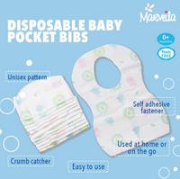 Gambar Marveila Disposable Bib 1Pack / Celemek Makan 1x Pakai Isi 12pcs - Bayi dari Marveila & Friends Kota Administrasi Jakarta Utara 2 Tokopedia