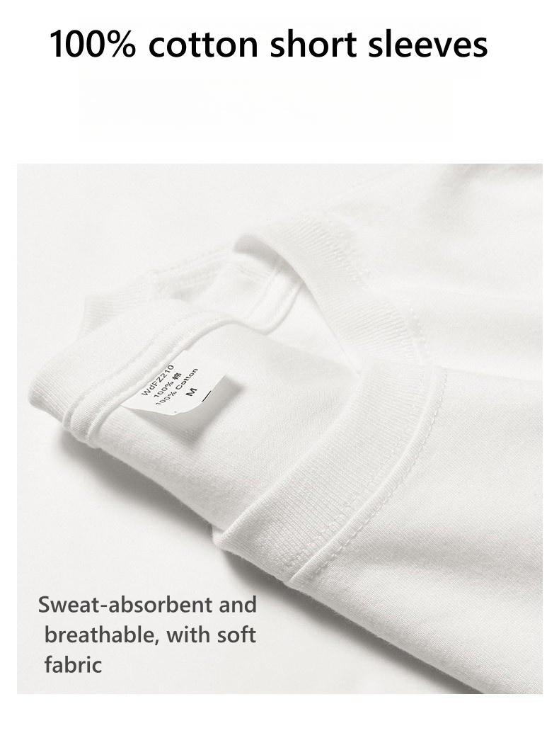 Product Introduction of Áo thun nam nữ cổ tròn mới xu hướng mùa hè tay ngắn dáng rộng 100% cotton, áo thun in hình âm nhạc, quần áo nặng nề cỡ lớn cho cặp đôi cao cấp mùa hè H-1379. 12