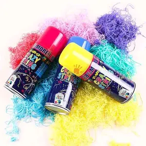 Semprotan Salju Warna Warni Crazy String / String Spray untuk Efek Salju yang Beragam