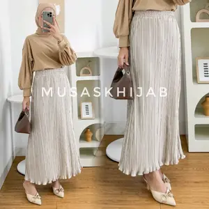 ROK PLISKET PAYUNG CENTI WAVY / ROK PAYUNG WAVY CENTI / ROK PLISKET PANJANG KODE 036