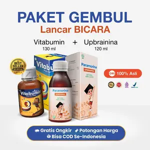 Paket Vitabumin & Paramorina Upbrainina Madu Ikan Gabus & Temulawak Meningkatkan Daya Tahan Tubuh Anak & Menstimulasi Lancar Bicara