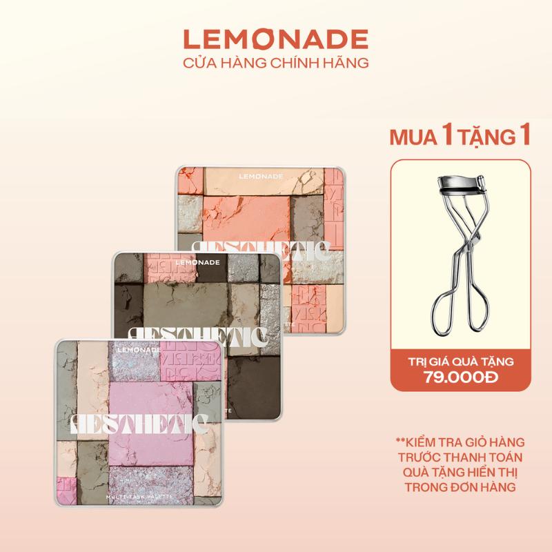   MUA 1 TẶNG 1  MUA 01 Bảng phấn mắt đa năng Lemonade Aesthetic Multi-task Palette 10.8g TẶNG 01 Kẹp mi chuyên nghiệp 