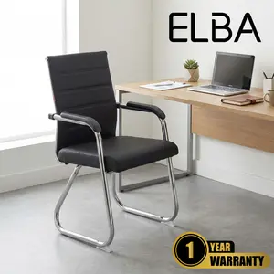 Elba 5110 - Kursi Kantor Rapat Meeting Nyaman & Elegan Busa Tebal Jok Oscar Premium Tinggi 51cm Lebar 47cm Garansi 1 Tahun - Besi, Chairs