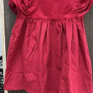 Dress Anak Bahan Bany Cordu warna merah