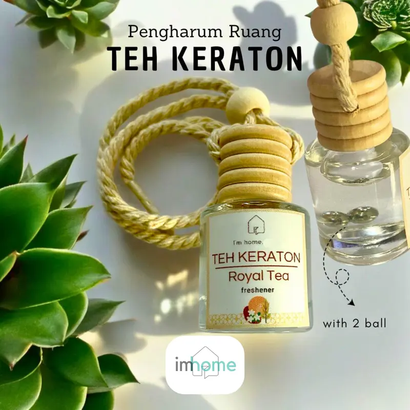 Pengharum Ruangan TEH KERATON | ROYAL TEA Parfum Mobil pewangi Kamar mandi kipas angin Tahan lama aroma harum lembut tidak buat pusing dan mual ada refill hemat murah farfum parpum farpum car air freshner Dahlia aromatherapy Hijau 1