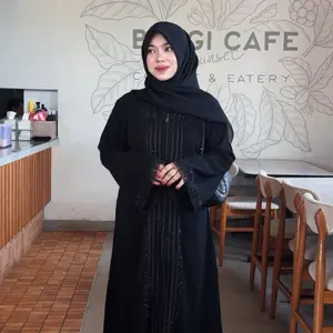 Gallery Abaya Makassar_Abaya Hitam Lini wanita