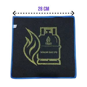 Karpet Alas Tatakan Tabung Gas LPG 3KG & 12KG Keset Kotak Multifungsi Anti Slip & Tahan Benturan 28 CM Dapur