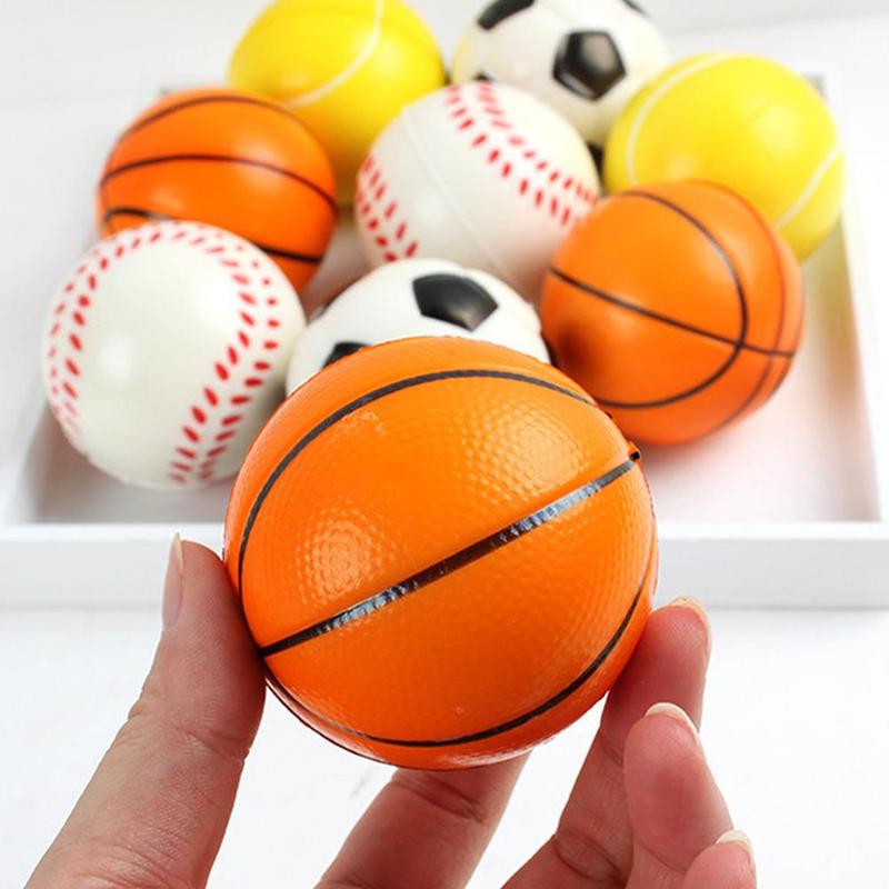 Product Introduction of Bóng Rổ Bóng Chày Bóng Đá Tennis Bóp Tập Thể Dục Squuze Đàn Hồi Mềm Mại Căng Thẳng Đồ Chơi Bóng Xốp PU Nhỏ Cho Bé Và Trẻ Em 6Cm 29