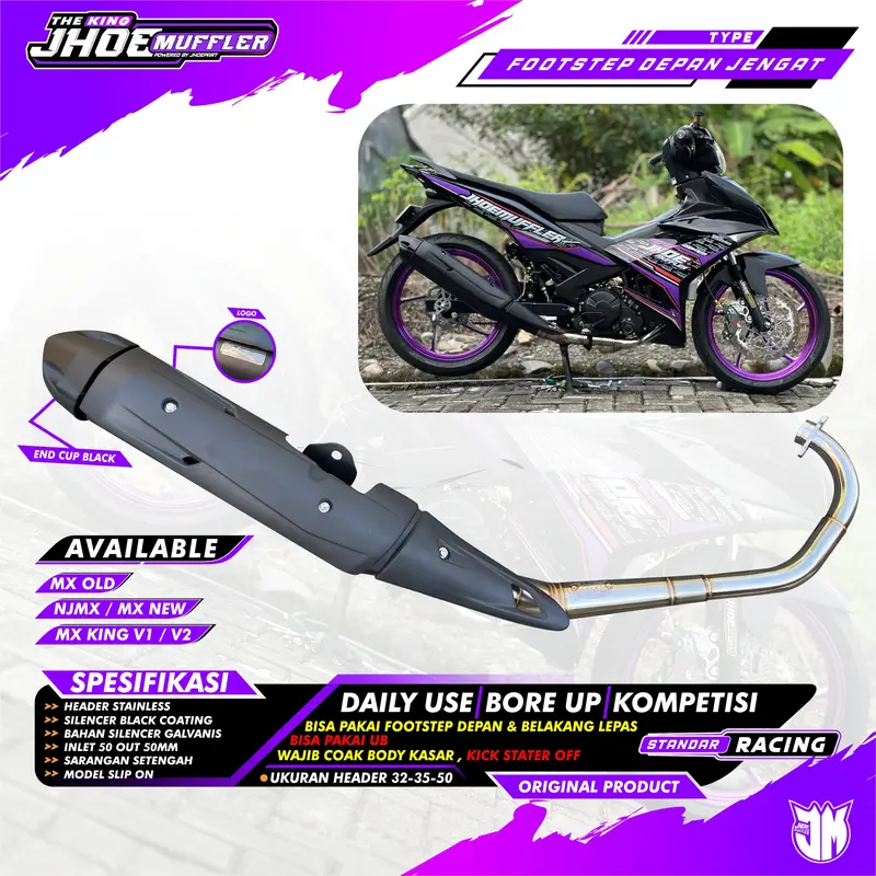 Knalpot Standar Racing MX King MX NEW MX OLD Original Jhoemuffler 0