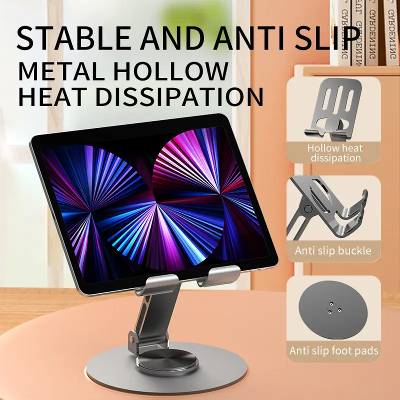 Holder HP Besi Metal Rotasi 360 Derajat Besi Phone Stand 7