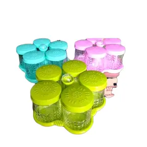 toples premium daun kristal 5 toples set nampan,toples kue kering toples 5 daun Penyimpanan