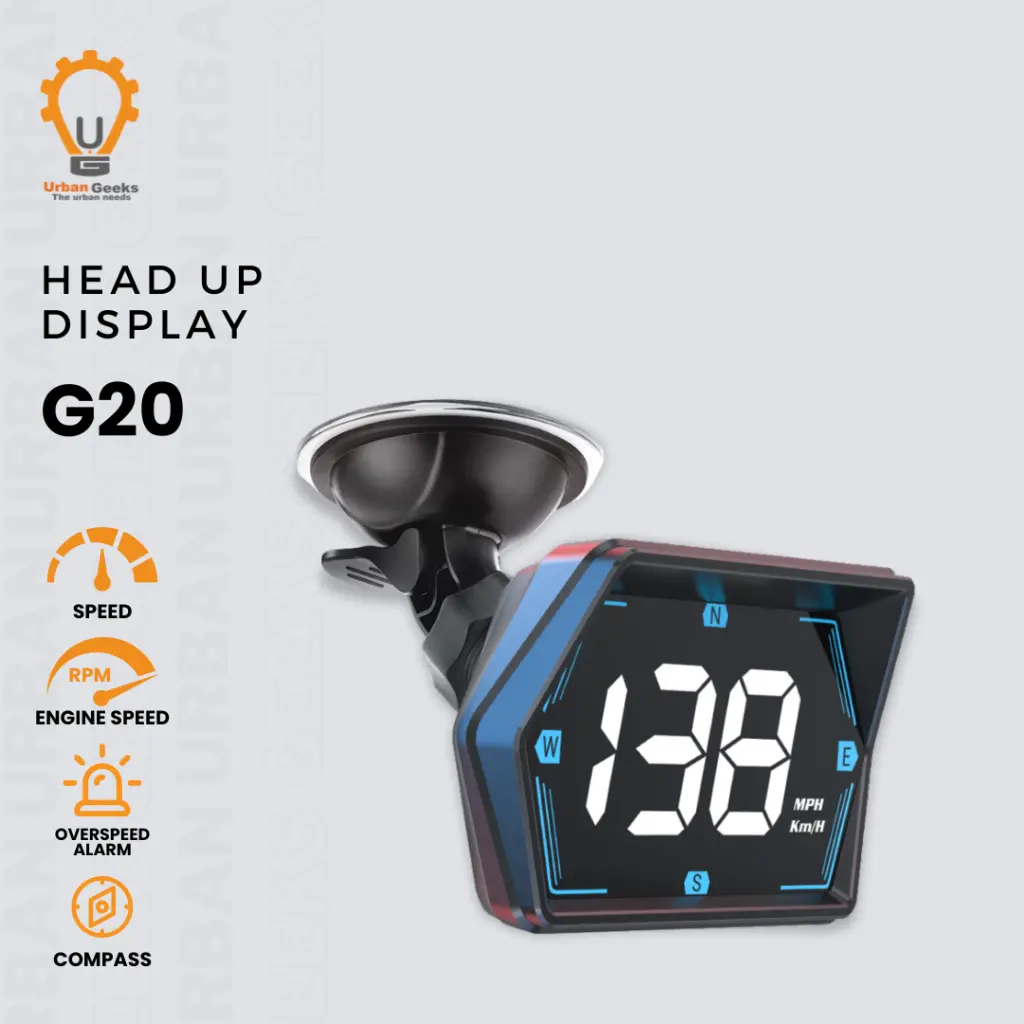 HUD G20 GPS Head Up Display Non OBD Speedometer LED Display Overspeed Alarm For All Car