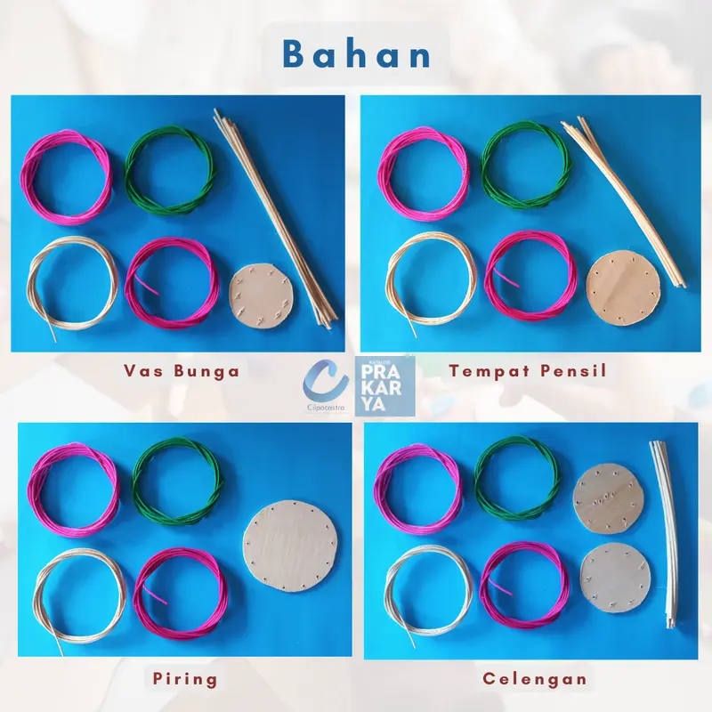Anyaman Rotan Siap Rakit, Bahan Ajar Prakarya, Kerajinan Tangan Keterampilan Sekolah 1