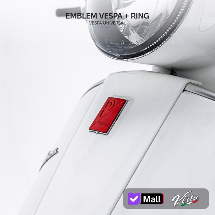 Gambar VIRTU Emblem Vespa + Ring Vespa Universal - Gold dari GMA Product Series Kota Administrasi Jakarta Barat Tokopedia